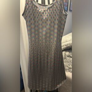 Geometric Skater Raver Dress - Multicolor small